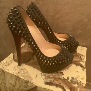Christian Louboutin Denim Spike heals NEW w/box 39